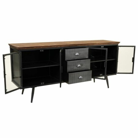 Sideboard Alexandra House Living Brown Grey Wood Metal 42 x 74 x 164 c
