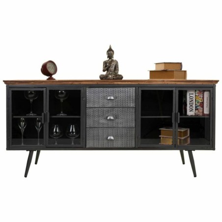 Sideboard Alexandra House Living Brown Grey Wood Metal 42 x 74 x 164 c