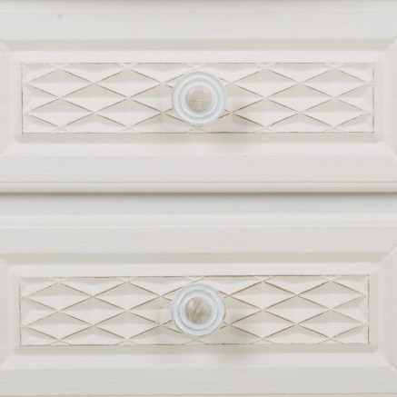 Table de Nuit Alexandra House Living Blanc Crème 31 x 71 x 38 cm 2