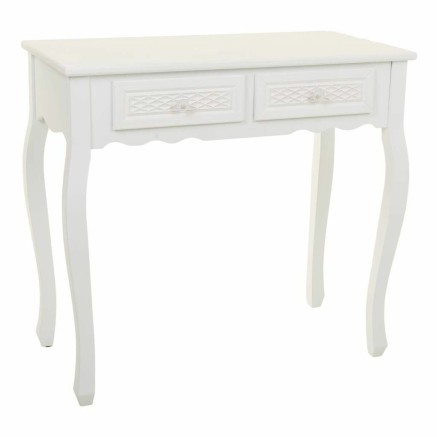 Hall Table with Drawers Alexandra House Living White Cream 40 x 76 x 1