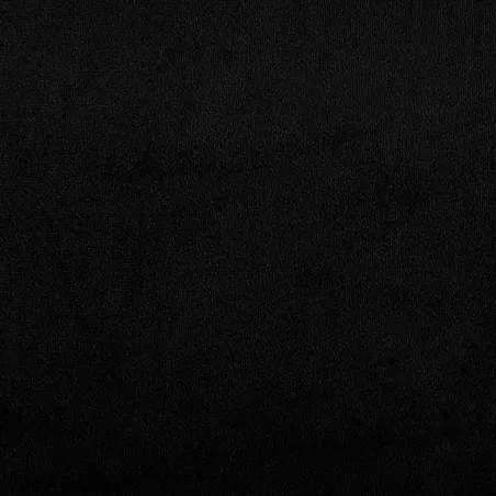 Canapé 3 places avec repose-pieds Noir 180 cm Tissu microfibre