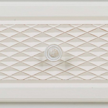 Nachtkastje Alexandra House Living Wit Crème 26 x 60 x 31 cm