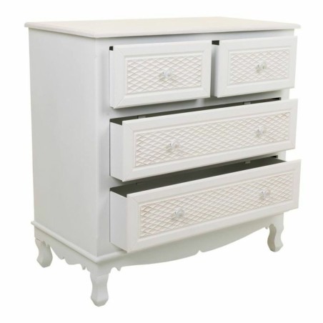 Commode Alexandra House Living Blanc Crème Métal Bois de pin Bois MD