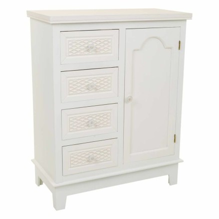 Eingangsbereich Alexandra House Living Weiß Creme 32 x 84 x 66 cm