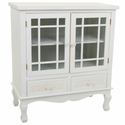 Dientafel Alexandra House Living Wit Crème Metaal Dennenhout 37 x 84