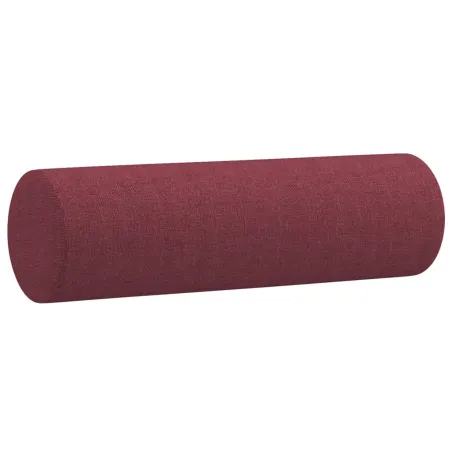 Ensemble de canapés 4 pcs avec coussins rouge bordeaux tissu