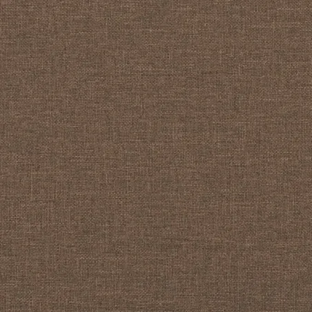 Ensemble de canapés 2 pcs avec coussins marron tissu