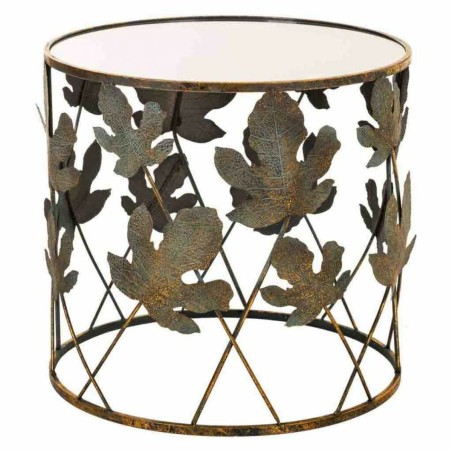 Set van 2 tafels Alexandra House Living Gouden Glas Ijzer 60 x 56 x 60
