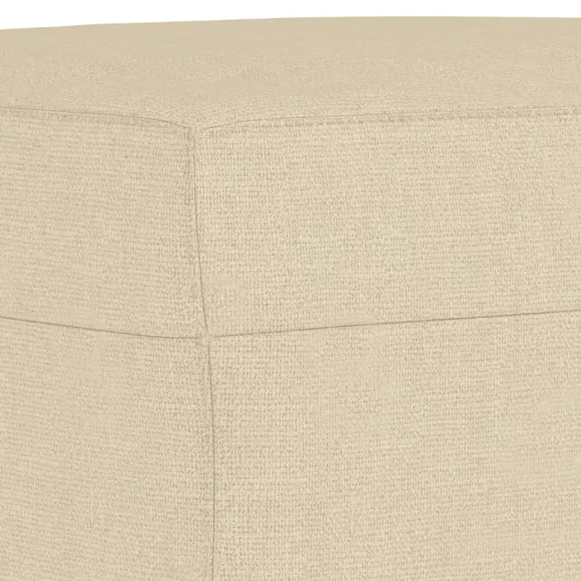 Ensemble de canapés 3 pcs avec coussins crème tissu