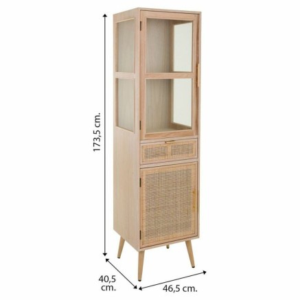 Cupboard Alexandra House Living Natural MDF Wood 173 x 40 x 46 cm 2