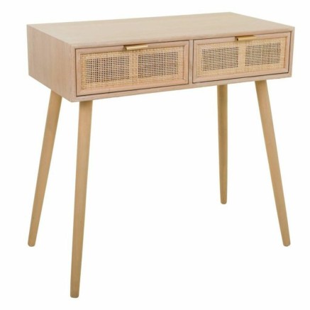 Zijtafel met lades Alexandra House Living Natuurlijk 42 x 79 x 80 cm