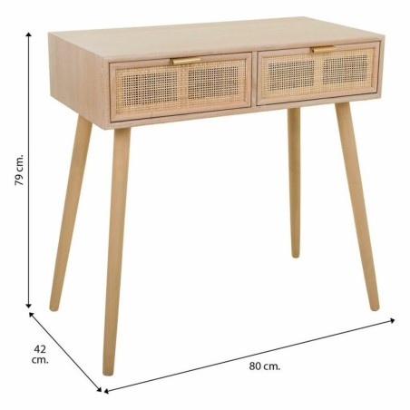 Recibidor con Cajones Alexandra House Living Natural 42 x 79 x 80 cm