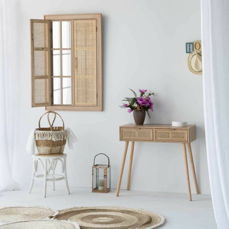 Recibidor con Cajones Alexandra House Living Natural 42 x 79 x 80 cm