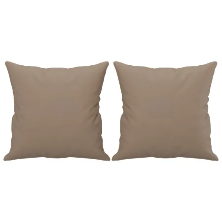 Ensemble de canapés 4 pcs avec coussins cappuccino similicuir