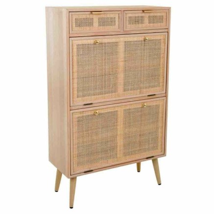 Schoenenkast Alexandra House Living Natuurlijk Rooster 120 x 32 x 70 c