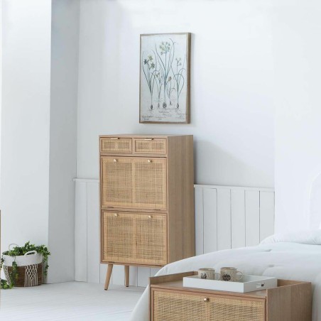 Armadio scarpiera Alexandra House Living Naturale Griglia 120 x 32 x 7