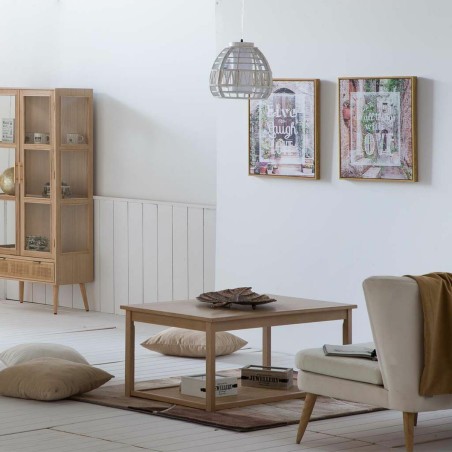 Hoofdtafel Alexandra House Living Natuurlijk Hout MDF 46 x 60 x 120 cm