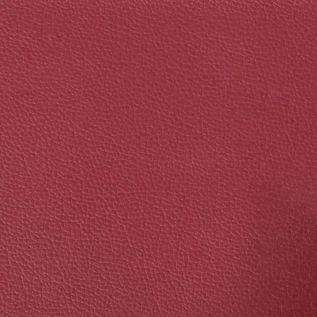 Ensemble de canapés 2 pcs et coussins rouge bordeaux similicuir