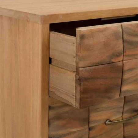 Cajonera Alexandra House Living Natural Madera de Paulonia 75 x 38 x 4