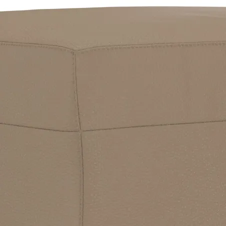 Ensemble de canapés 3 pcs avec coussins Cappuccino Similicuir