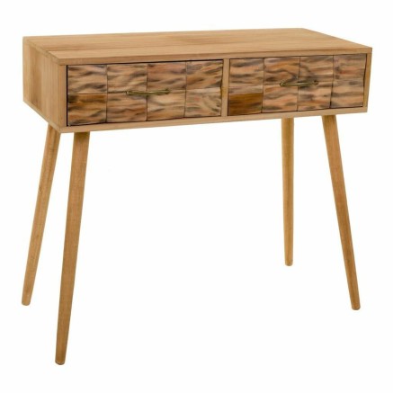 Zijtafel met lades Alexandra House Living Natuurlijk 43 x 79 x 87 cm
