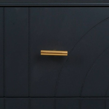 Kommode Alexandra House Living Gold Dunkelgrau Holz MDF 78 x 37 x 80 c