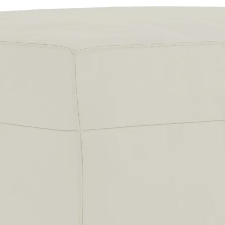 Ensemble de canapés 3 pcs avec coussins Crème Velours