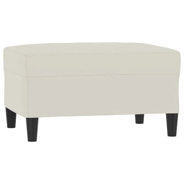 Ensemble de canapés 3 pcs avec coussins Crème Velours