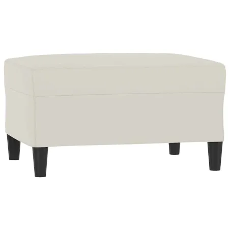 Ensemble de canapés 3 pcs avec coussins Crème Velours