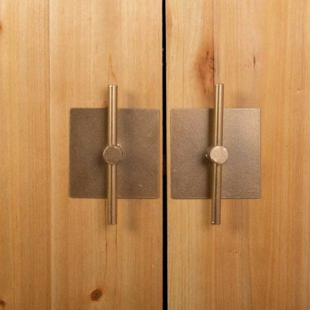 Buffet Alexandra House Living Doré Naturel Fer Bois d'épicéa 37 x 1