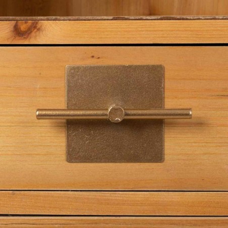 Buffet Alexandra House Living Doré Naturel Fer Bois d'épicéa 37 x 1