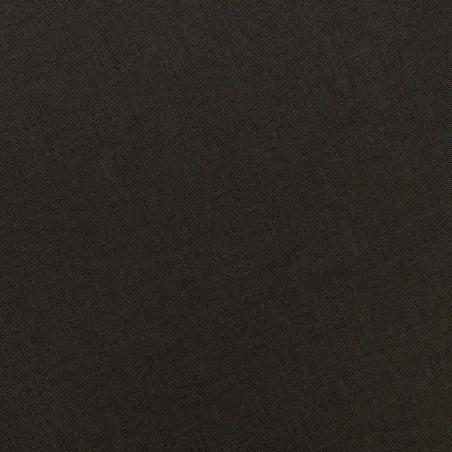 Fauteuil avec repose-pied Marron foncé Tissu