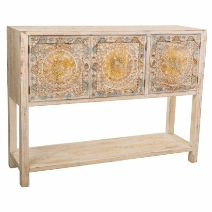 Aparador Alexandra House Living Azul Madera de abeto Madera MDF 35 x 9