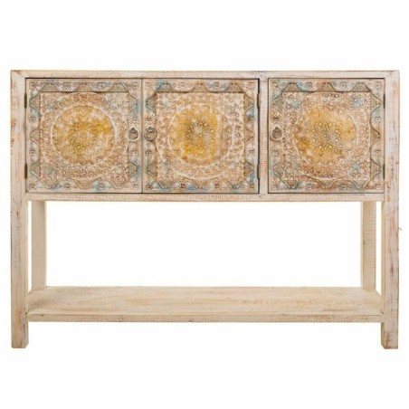 Buffet Alexandra House Living Bleu Bois d'épicéa Bois MDF 35 x 90 x