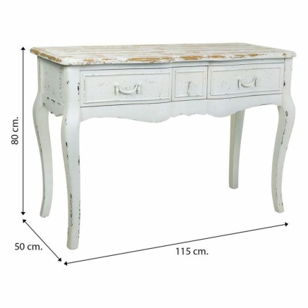 Recibidor Alexandra House Living Blanco 50 x 80 x 115 cm 2