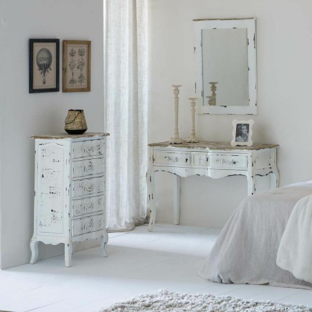 Recibidor Alexandra House Living Blanco 50 x 80 x 115 cm