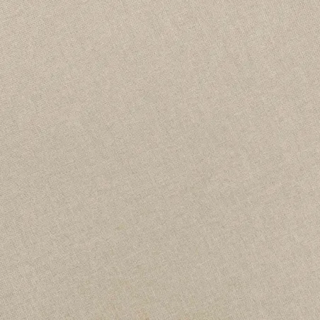 Fauteuil avec repose-pied Crème Tissu