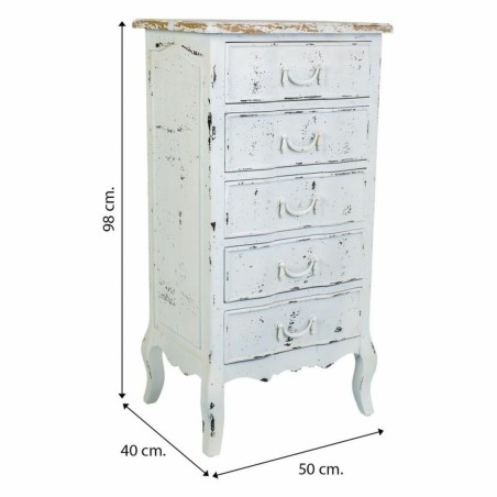 Cajonera Alexandra House Living Blanco Madera de abeto Madera MDF 40 x