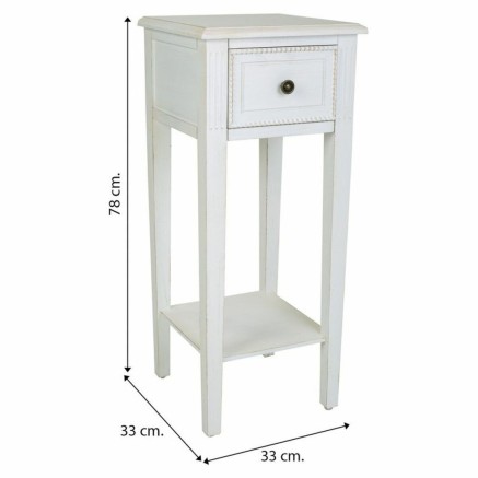 Bijzettafel Alexandra House Living Wit 33 x 78 x 33 cm 2