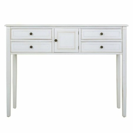 Zijtafel met lades Alexandra House Living Wit 36 x 92 x 120 cm