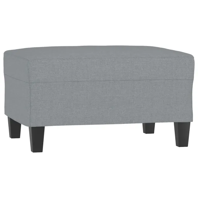Ensemble de canapés 4 pcs coussins gris clair tissu