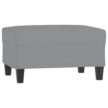 Ensemble de canapés 4 pcs coussins gris clair tissu