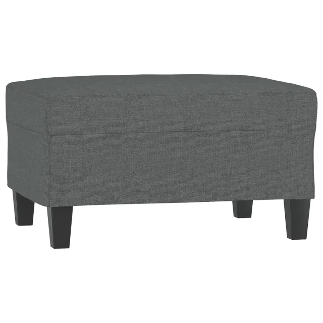 Ensemble de canapés 4 pcs coussins gris foncé tissu