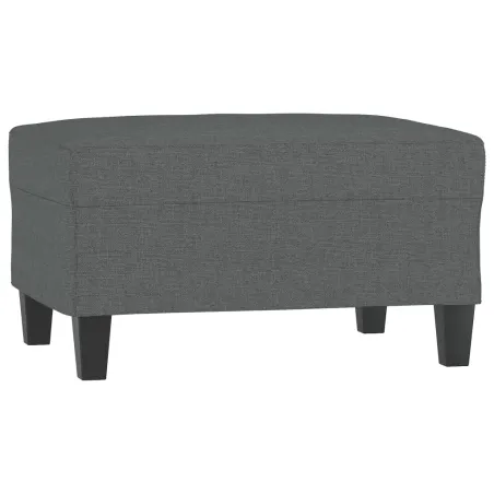 Ensemble de canapés 4 pcs coussins gris foncé tissu