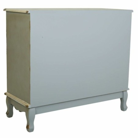 Kommode Alexandra House Living Grau Rattan Tannenholz Holz MDF 38 x 80