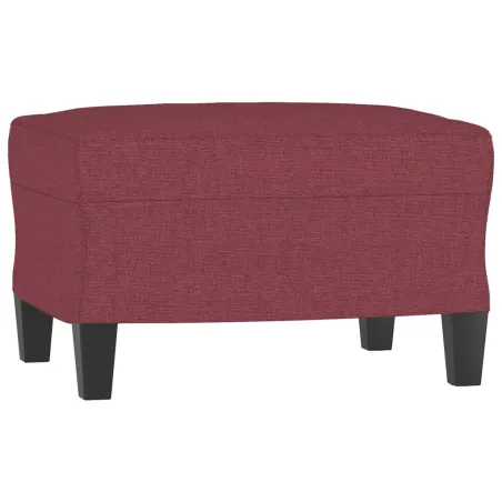 Ensemble de canapés 3 pcs avec coussins Rouge bordeaux Tissu