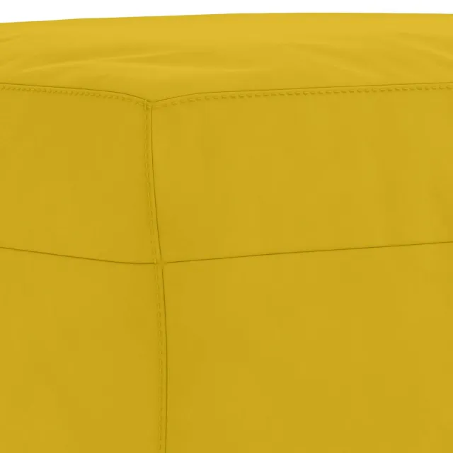 Ensemble de canapés 4 pcs avec coussins Jaune Velours