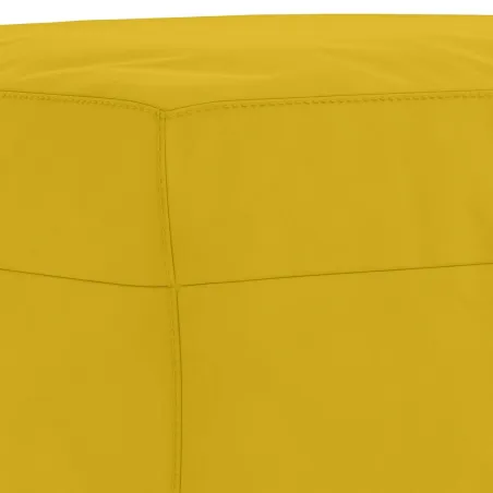 Ensemble de canapés 4 pcs avec coussins Jaune Velours