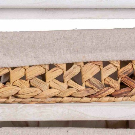 Chest of drawers Alexandra House Living White Cloth Water hyacinth Pao
