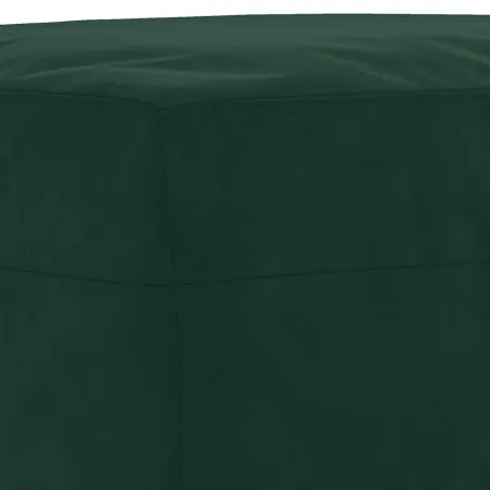 Ensemble de canapés 3 pcs avec coussins Vert foncé Velours